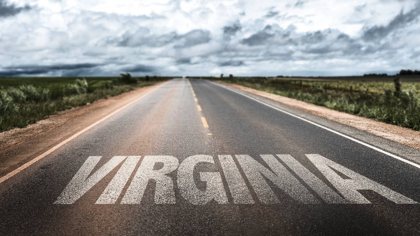 A Virginia sign on a highway