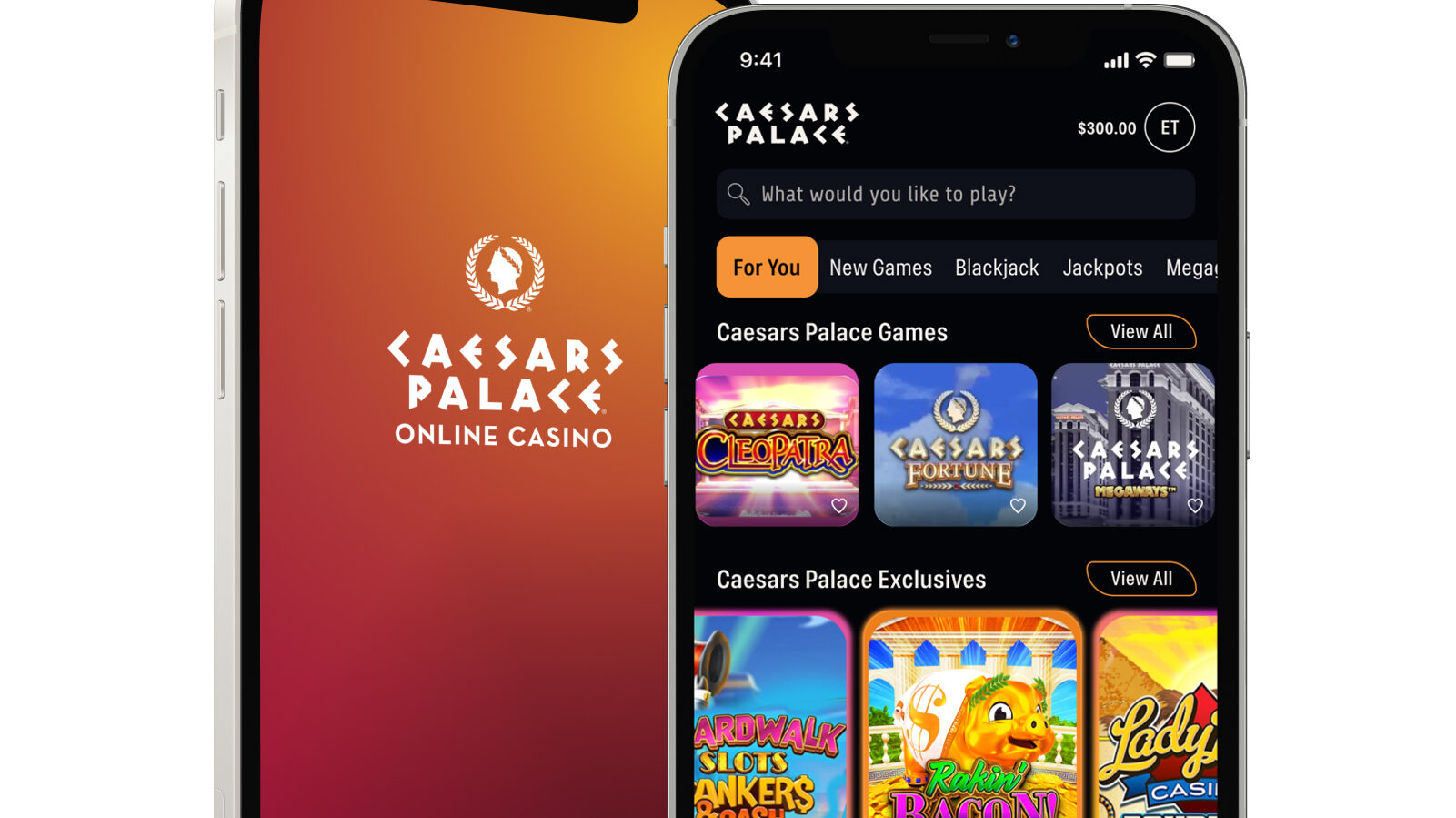 caesars palace online casino lobby