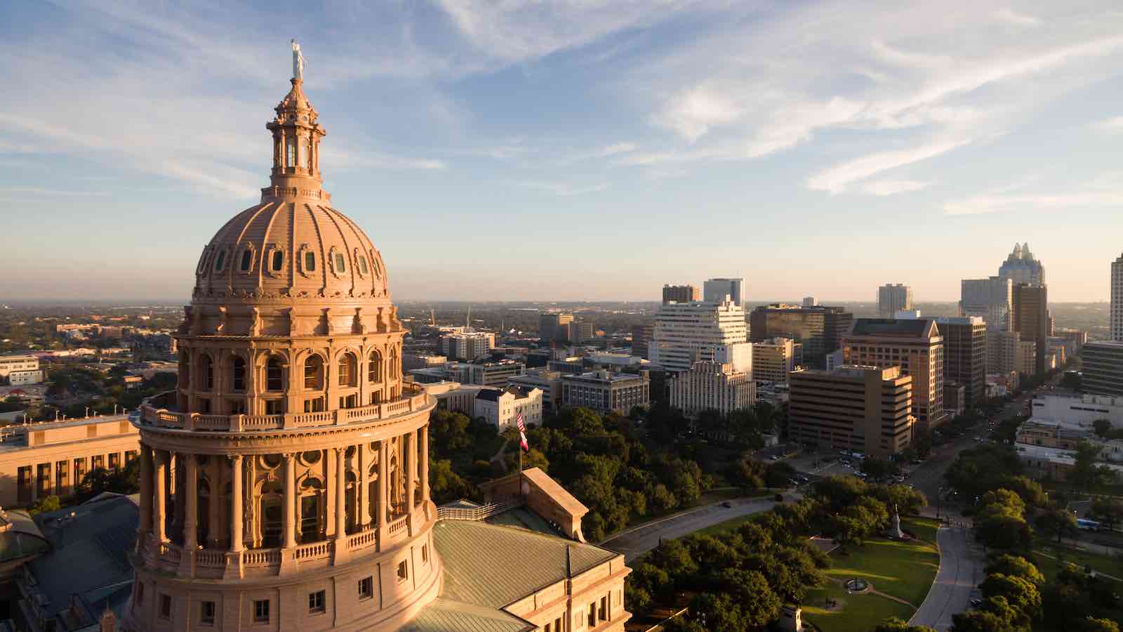 Capital Building Austin Texas Government Building Blue Skies