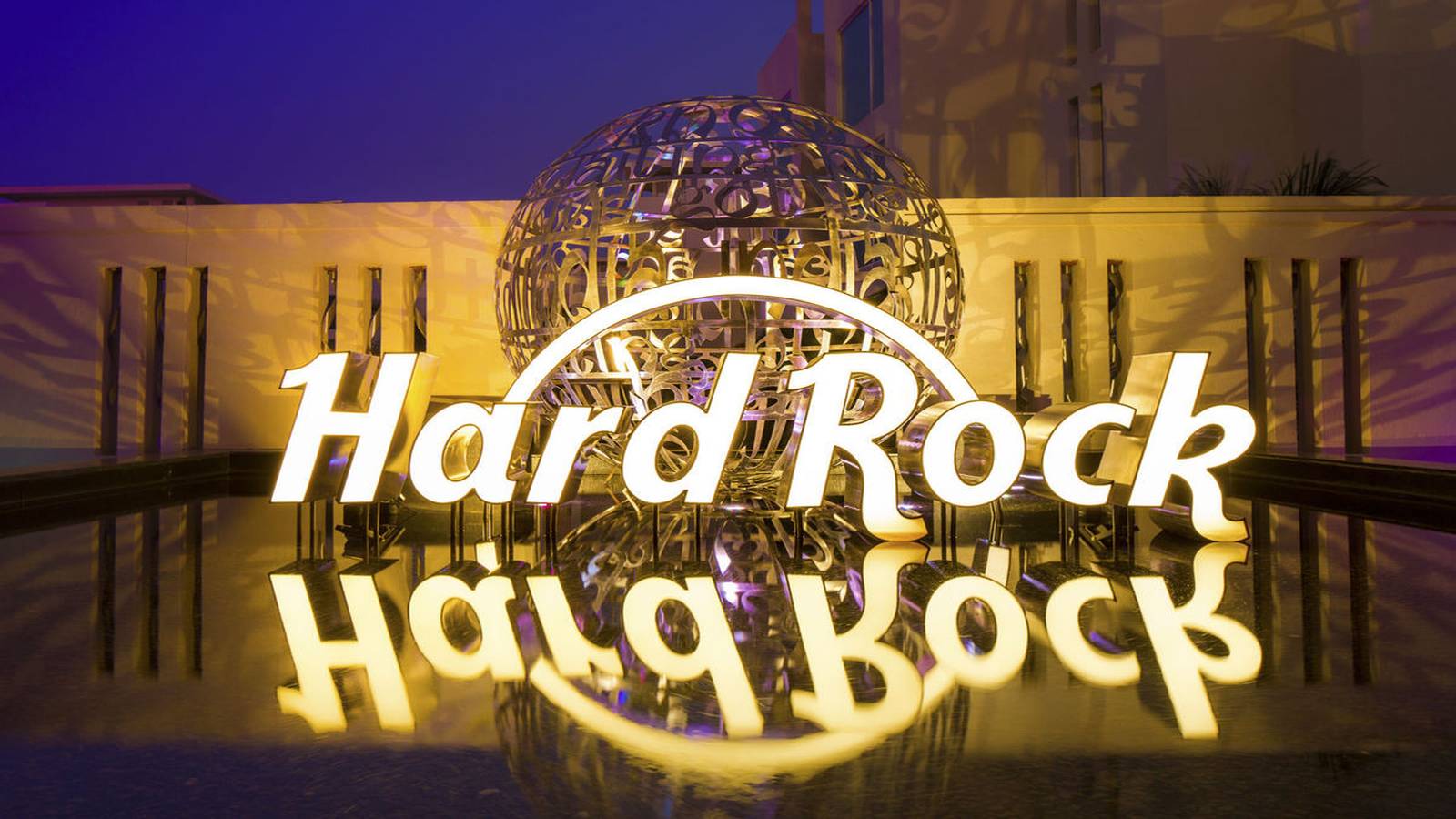 The Hard Rock sign outside one of Hard Rock's properties.