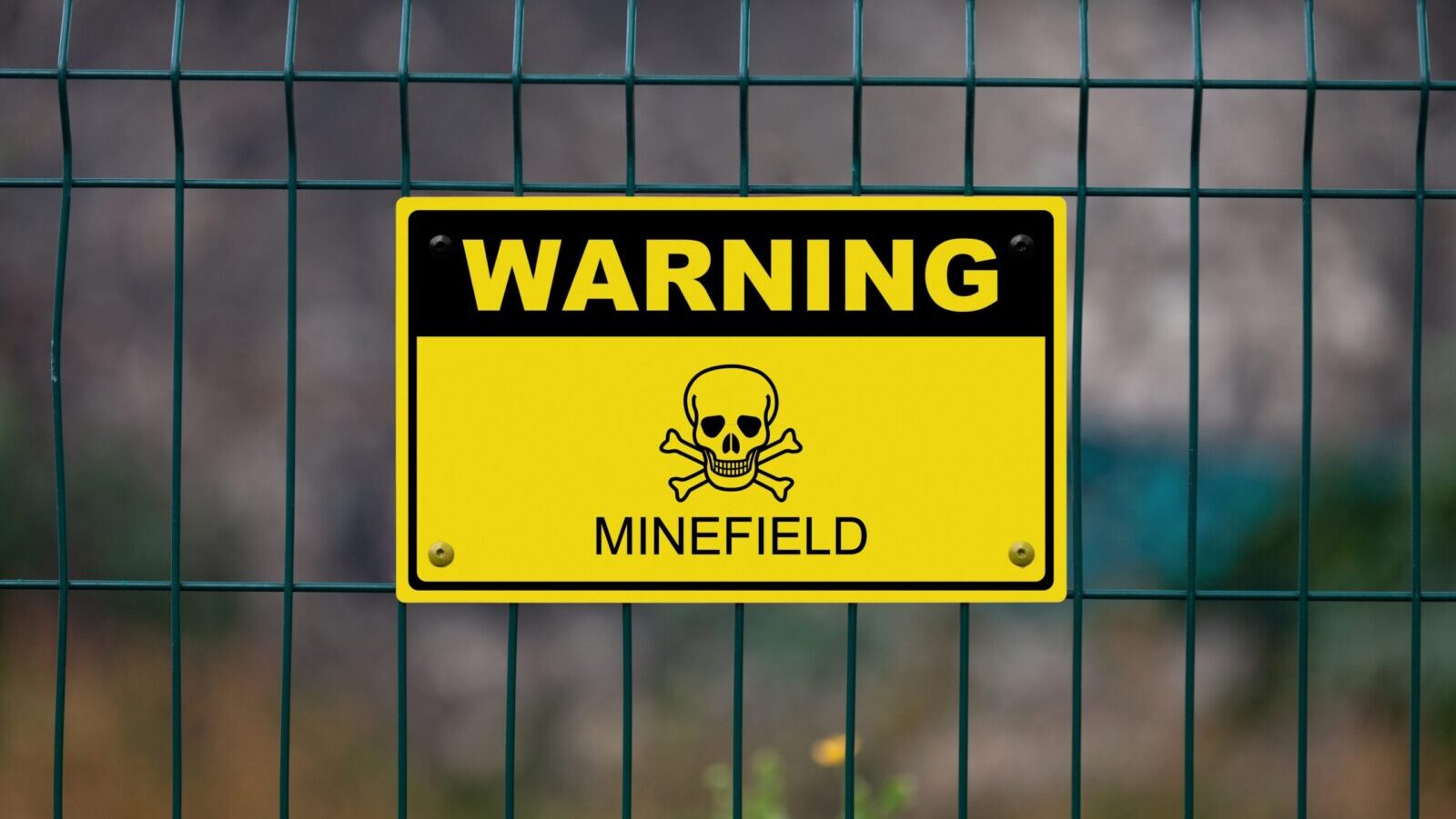 warning minefield