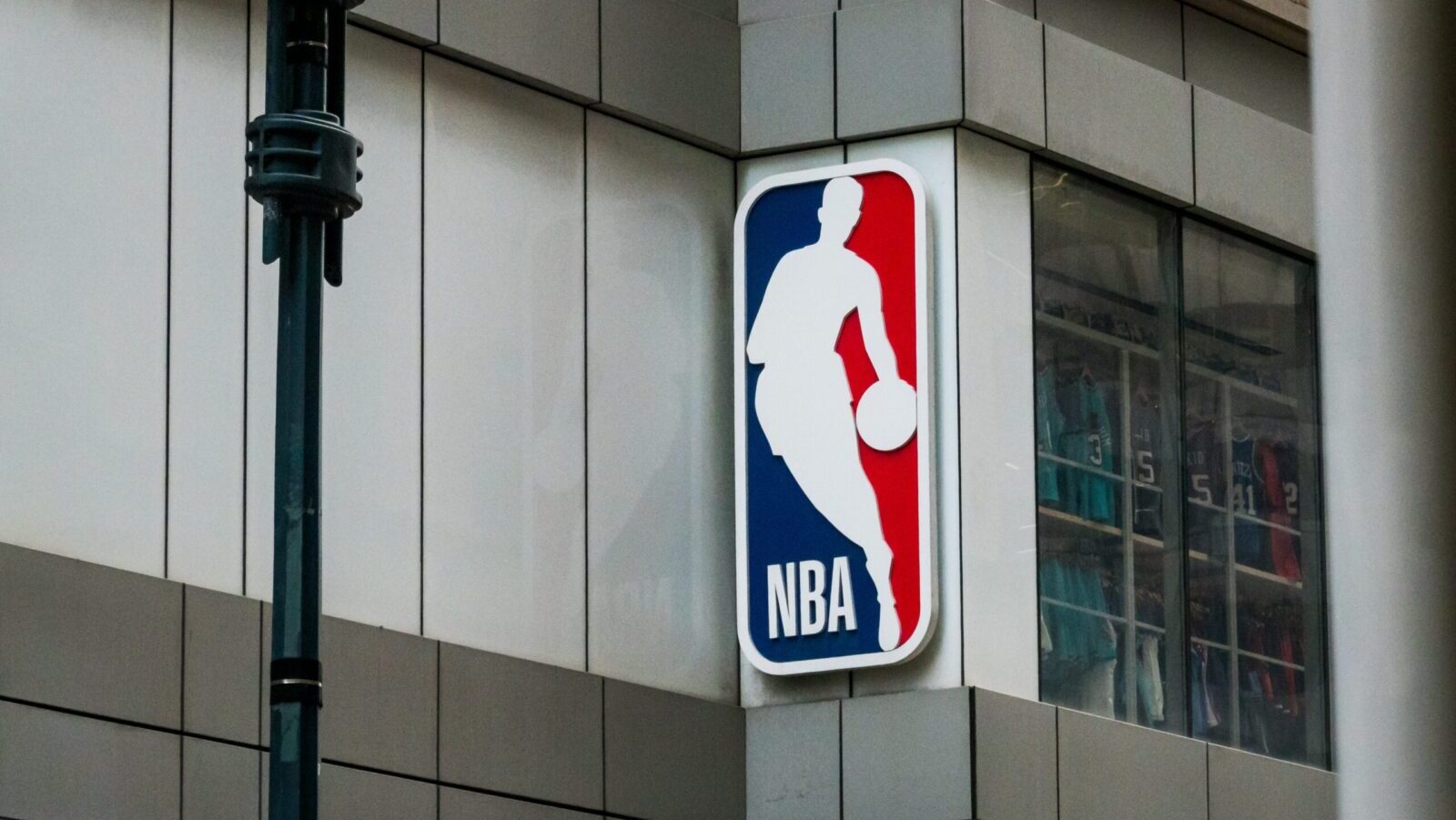 NBA logo building