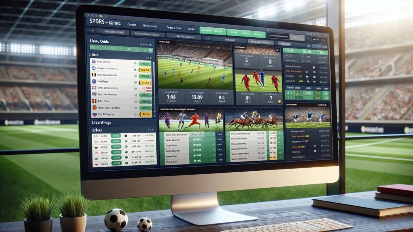 sports betting computer screen