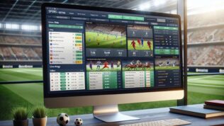 sports betting computer screen