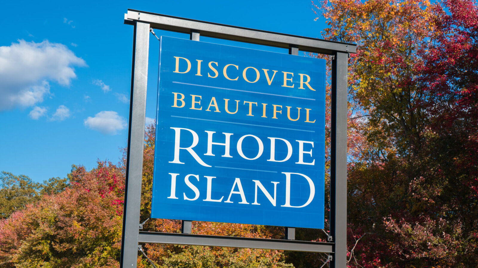 discover rhode island sign