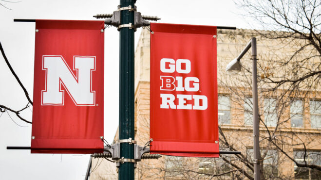 nebraska go big red sign