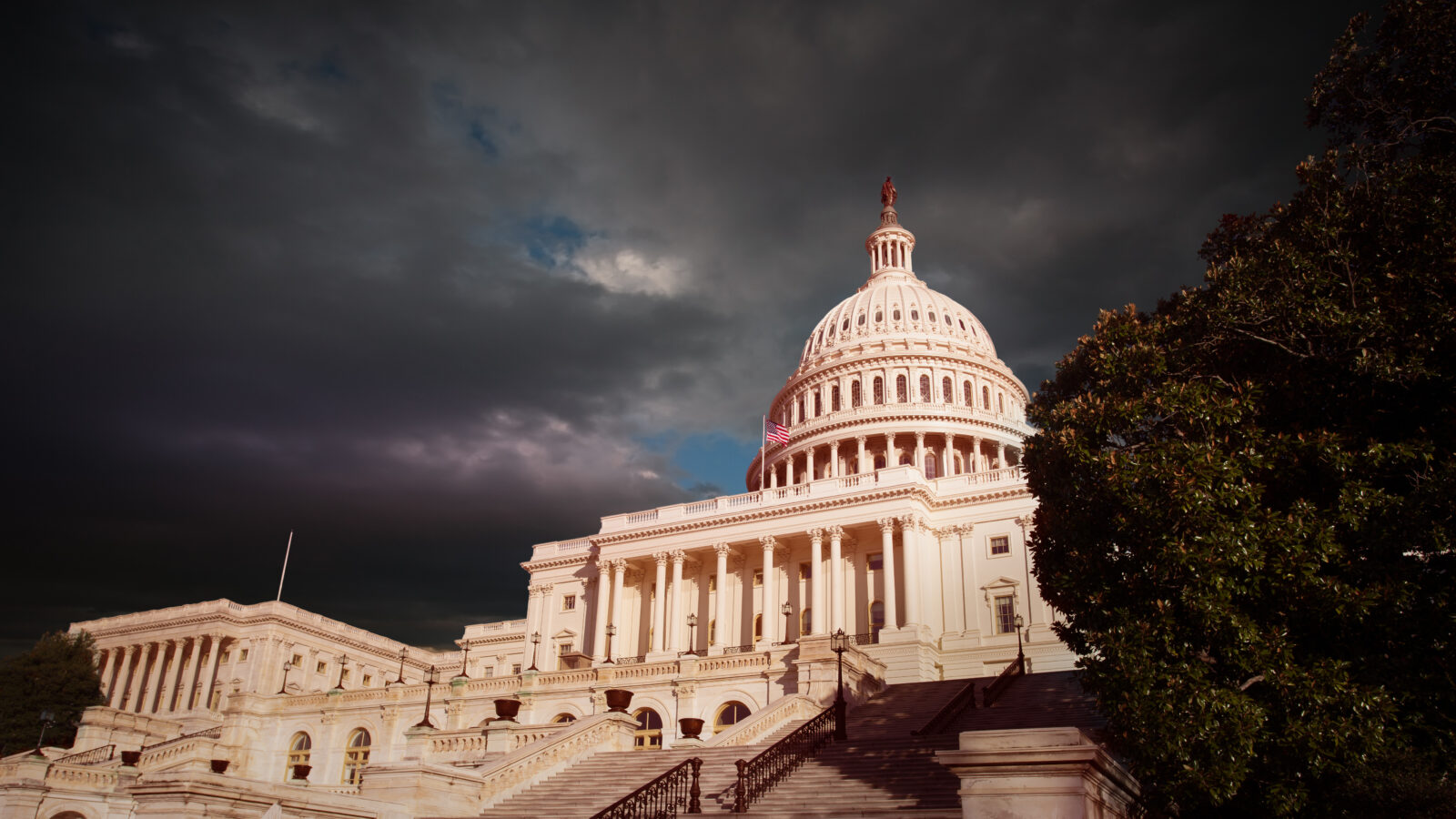 capitol storm clouds