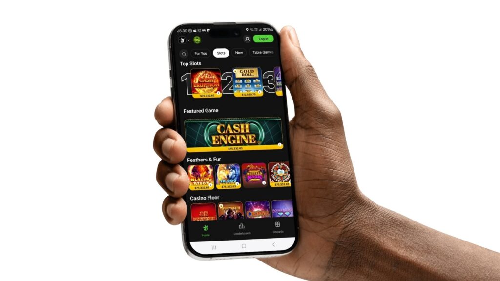 DraftKings mobile casino app on a smartphone mockup.