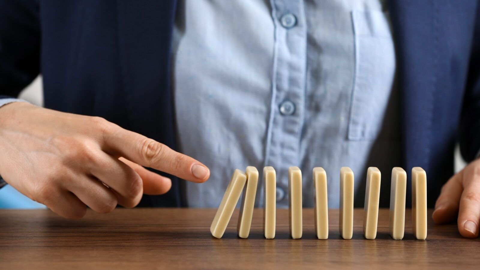 push dominoes