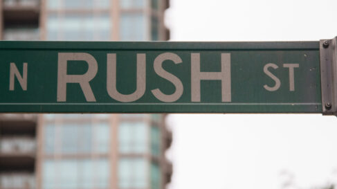 rush street sign